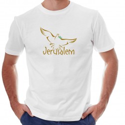 T-shirt Dove of Peace and Olive Leaf JERUSALEM ISRAEL